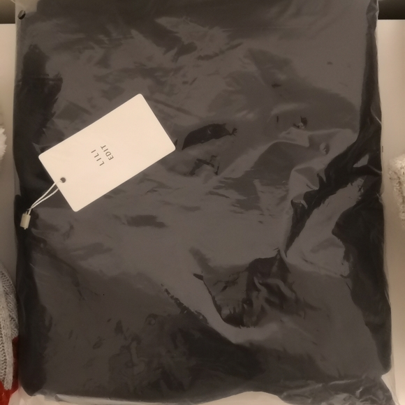 NWT Black Mockneck Sweater Dress - Picture 2 of 2